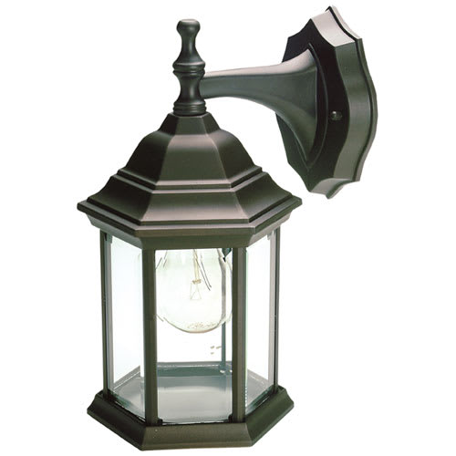 1-Light Outdoor Wall Mount Antique Black