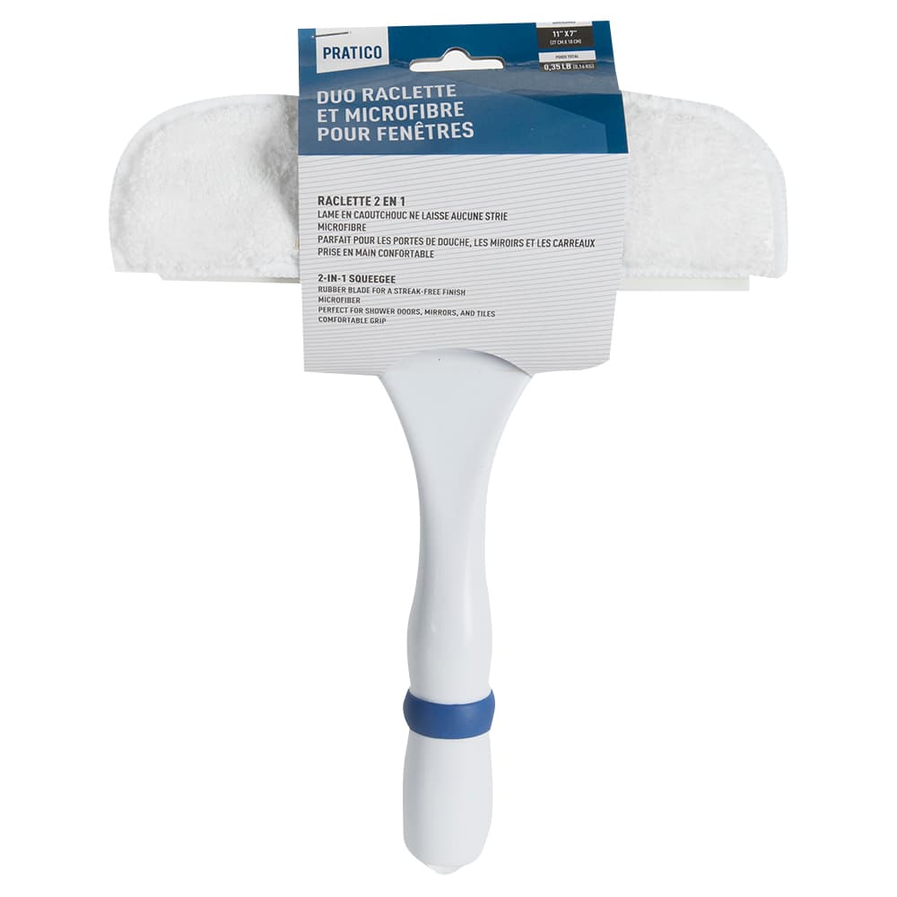 Raclette et éponge pour fenêtres 10&nbsp;5/8&nbsp;po