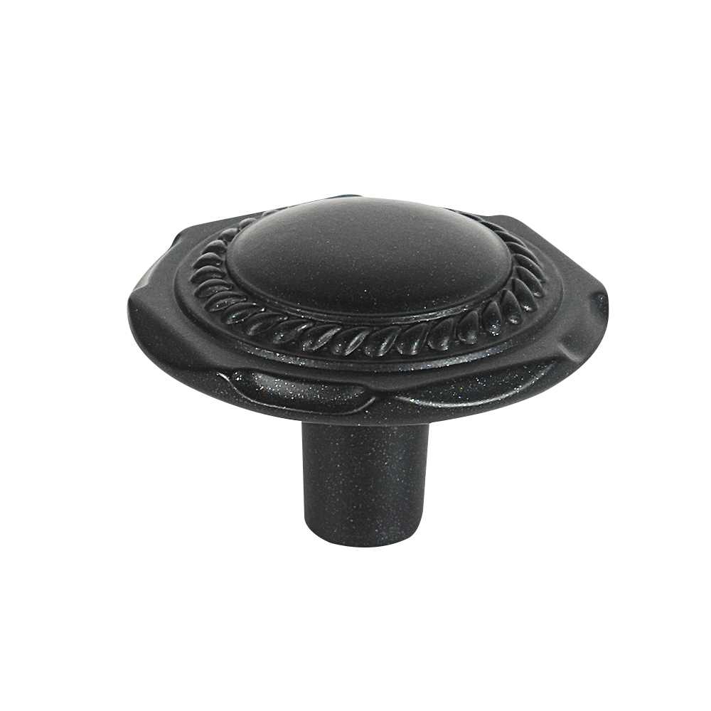 Bouton d'armoire en métal Provence anthracite 32&nbsp;mm