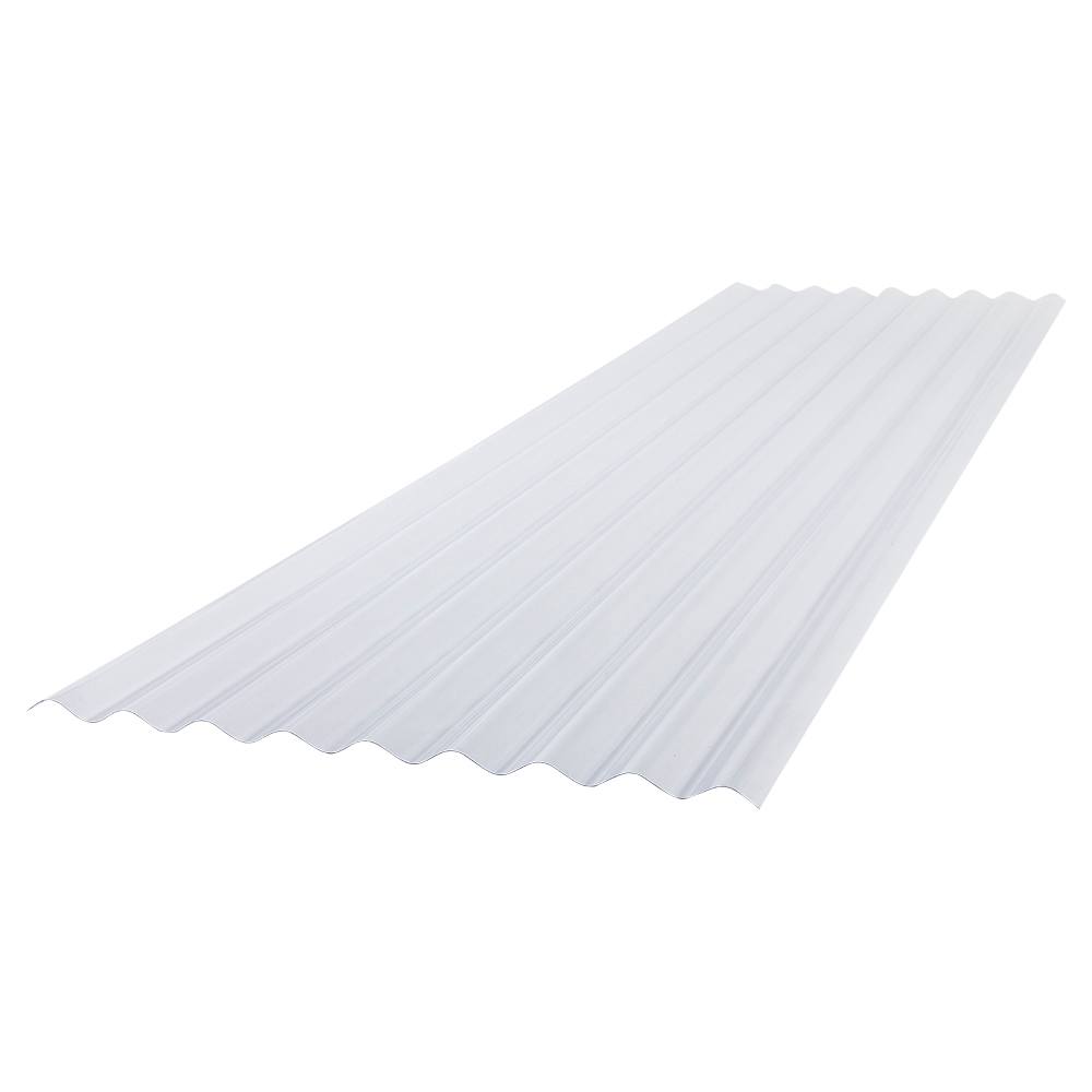 Palruf Clear Corrugated PVC Panel 2 ft. x 12 ft.