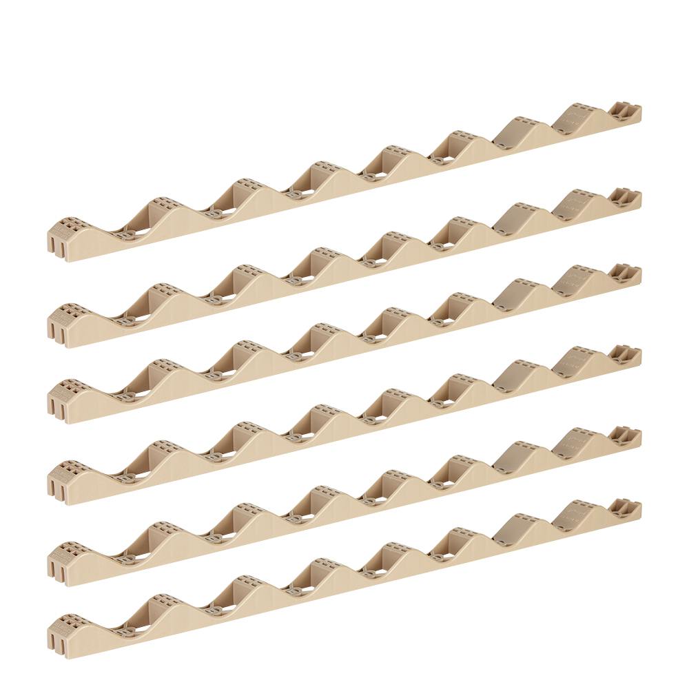 Palruf Horizontal Plastic Strips 24 in. Pkg/6