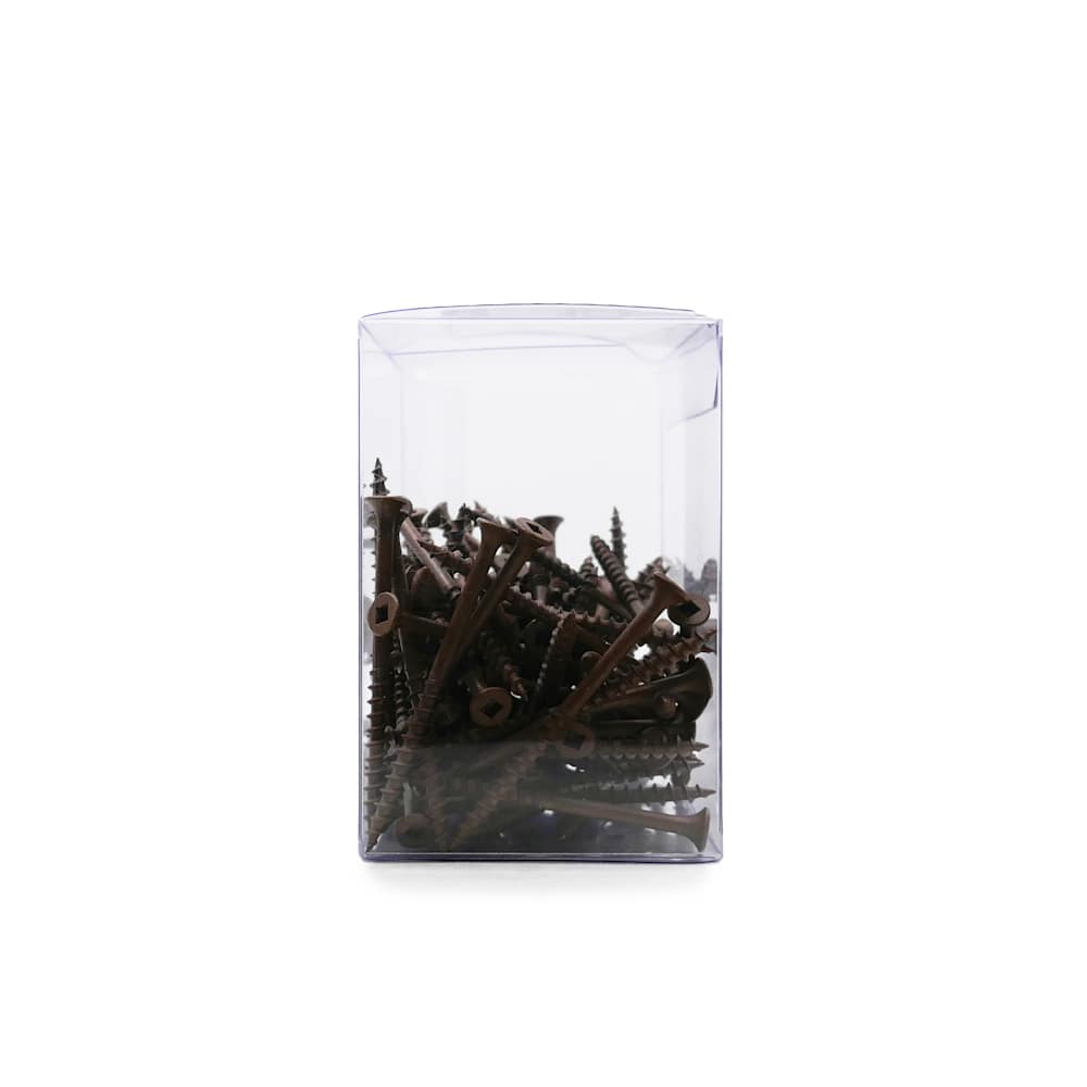 Vis à bois traité brune 2&nbsp;1/2&nbsp;po n° 8 T.P. Pqt/100