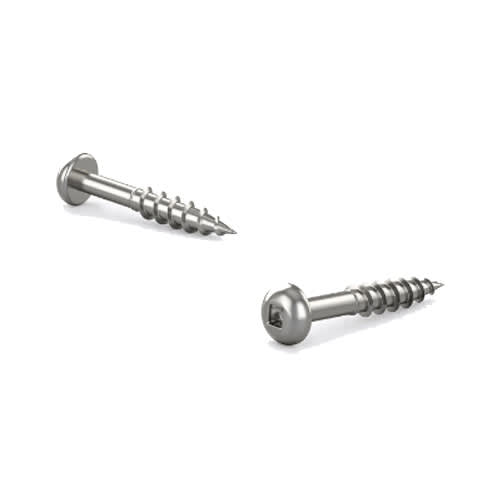 Vis à bois traité inox 1 po n° 6 T.R. Pqt/100