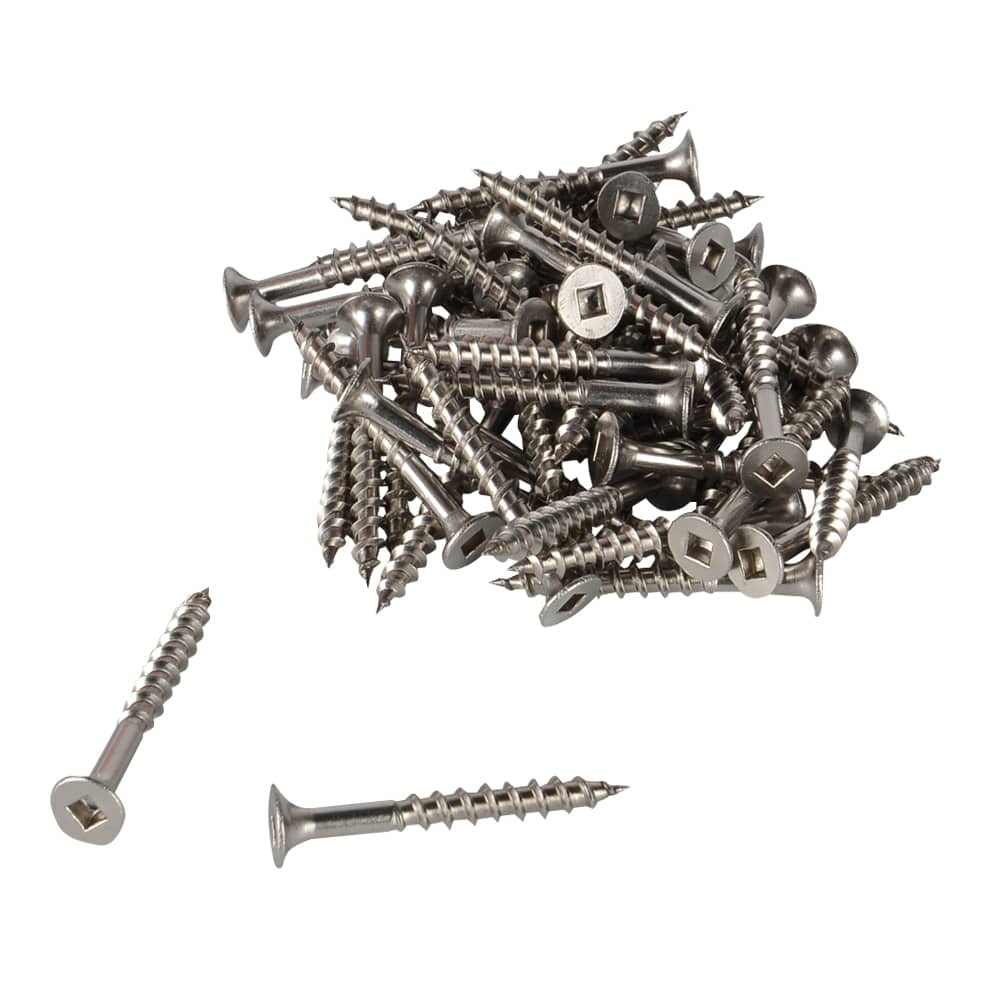 Stainless Steel Treated Wood Screws 2 in. n° 8 F.H. Pkg/100