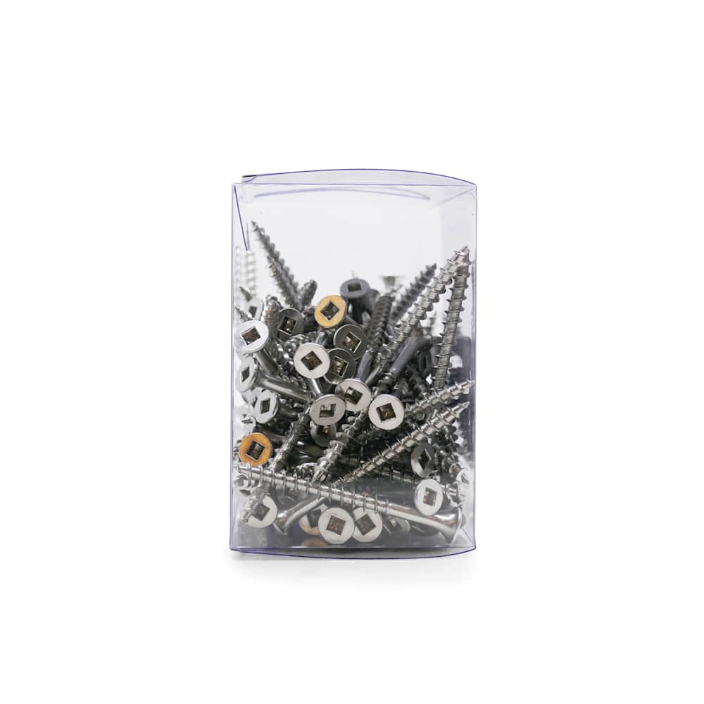 Vis à bois traité inox 2&nbsp;po n° 8 T.P. Pqt/100