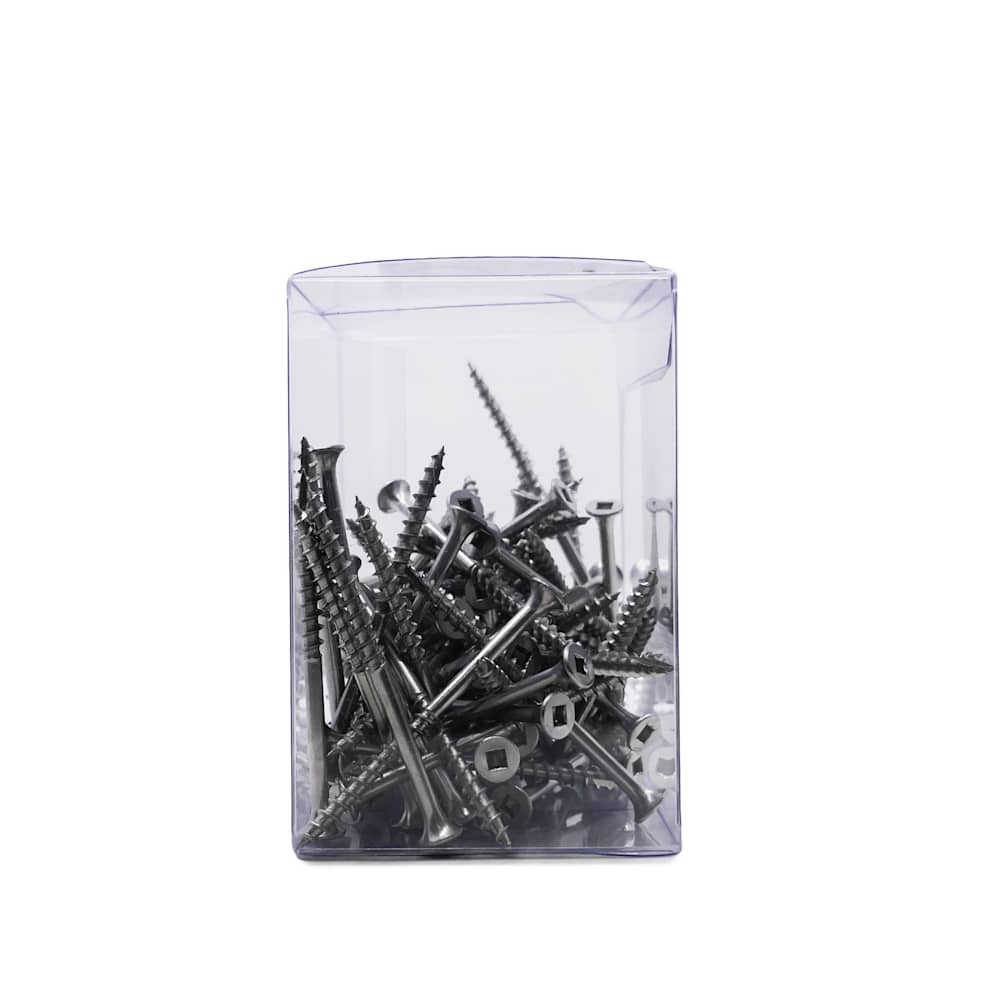 Vis à bois traité inox 2&nbsp;1/2&nbsp;po n° 8 T.P. Pqt/100