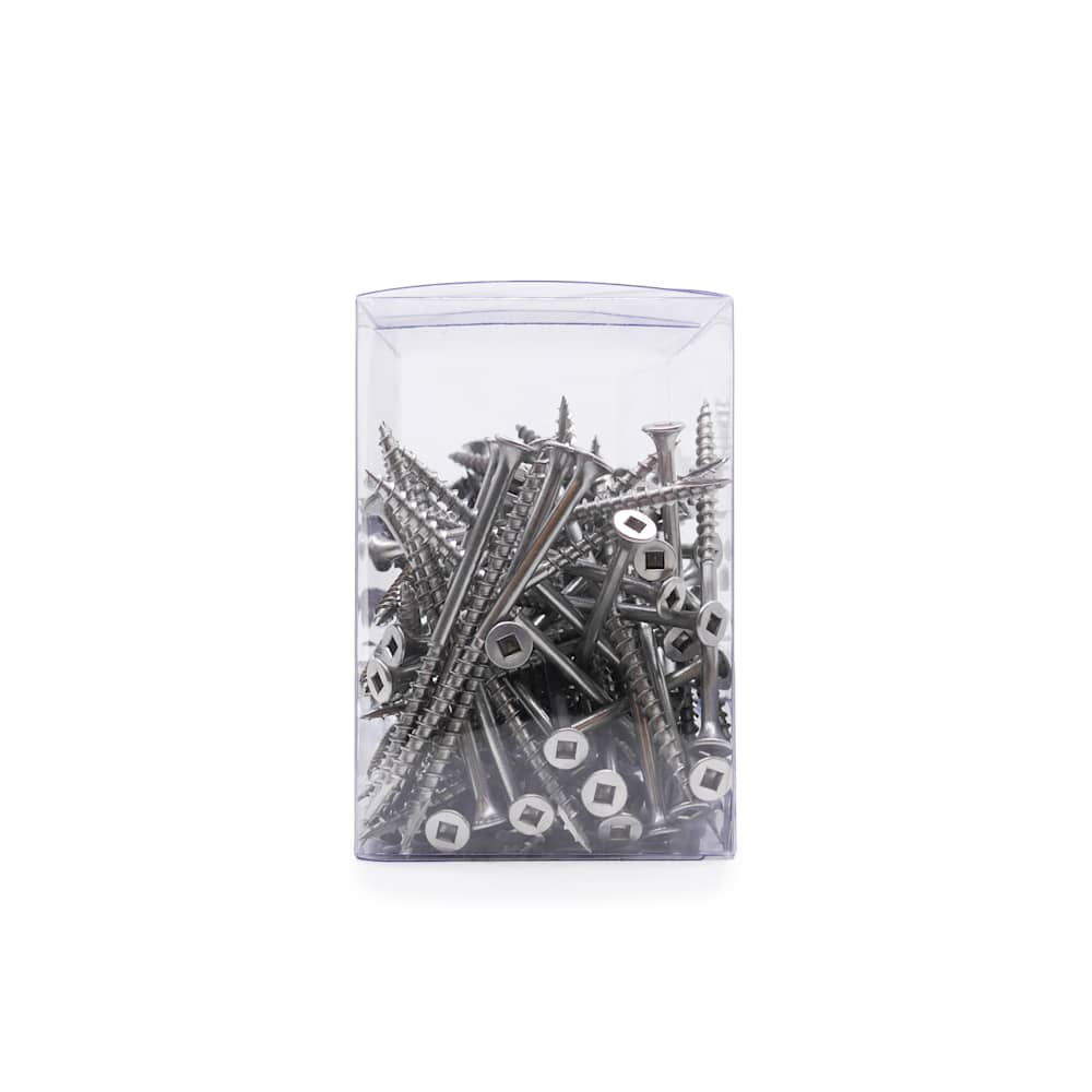 Vis à bois traité inox 3&nbsp;po n° 8 T.P. Pqt/100