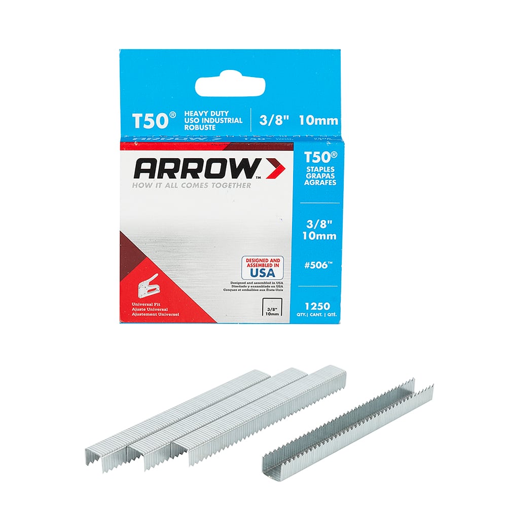 Agrafes T50, 3/8 po Pqt/1&nbsp;250