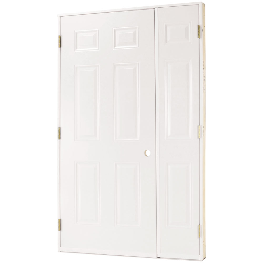 Porte de cabanon et panneau latéral en acier 50 po gauche