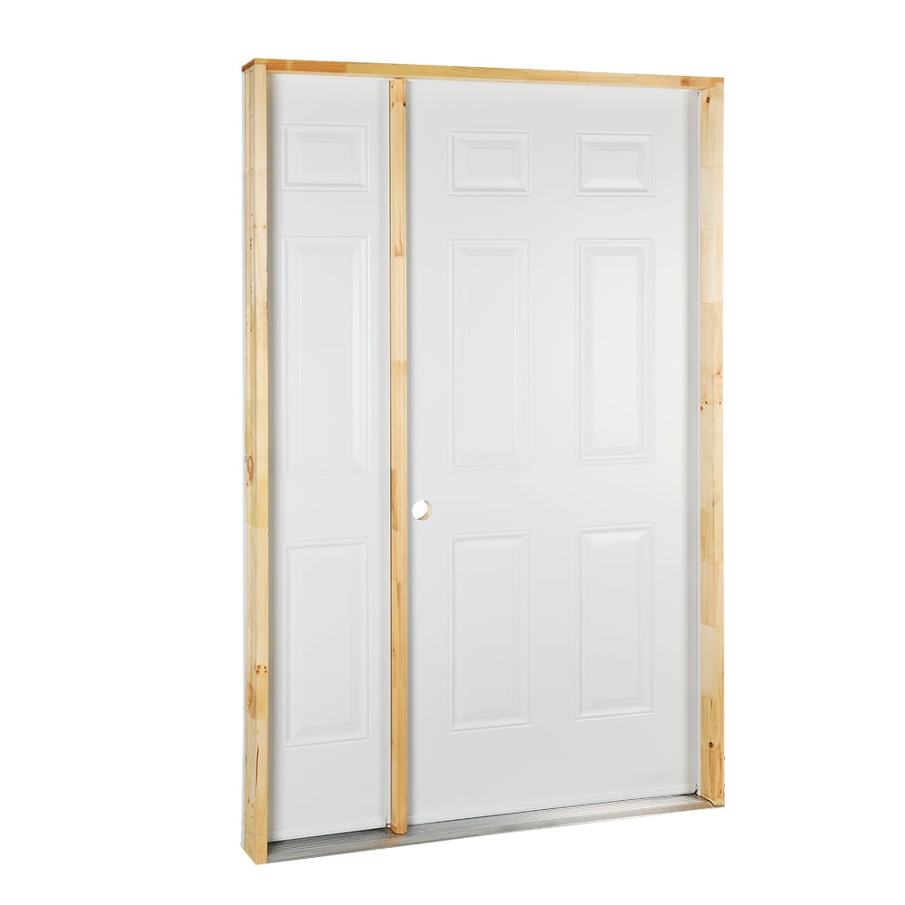 Porte de cabanon et panneau latéral en acier 50 po gauche