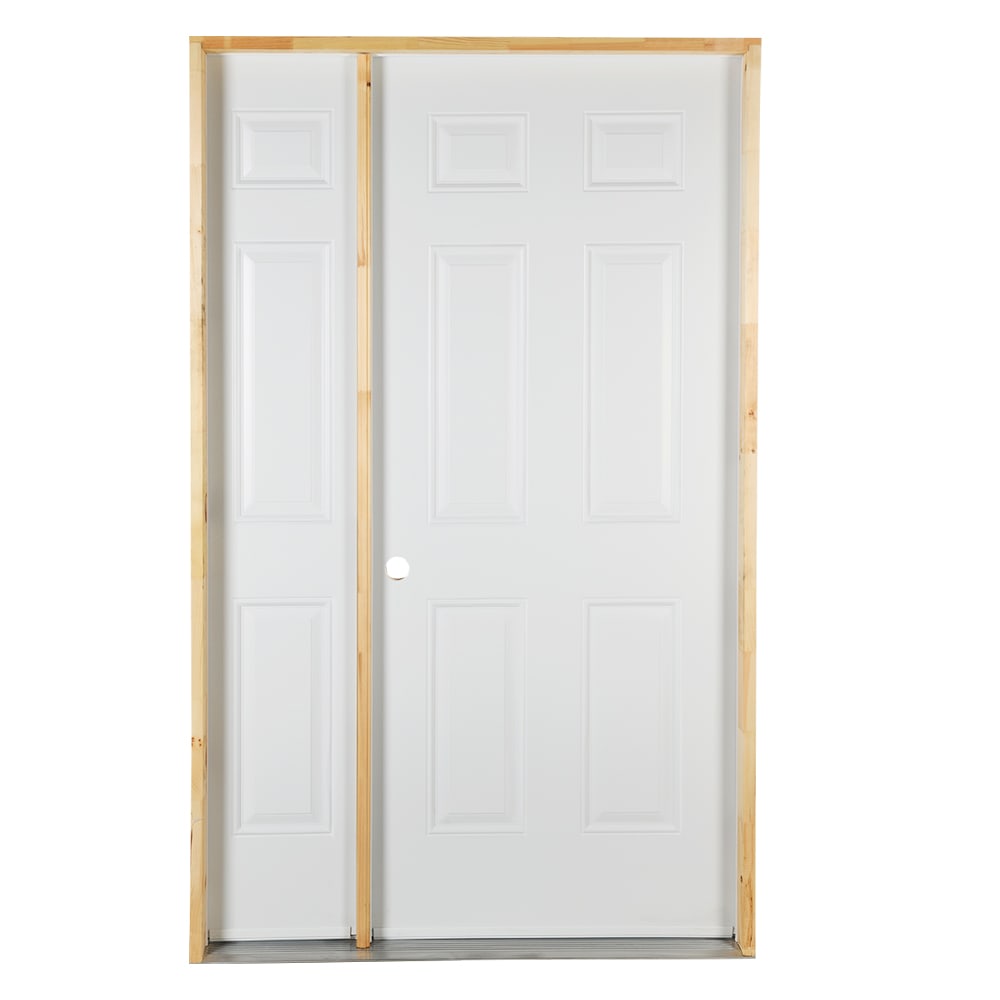 Porte de cabanon et panneau latéral en acier 50 po gauche