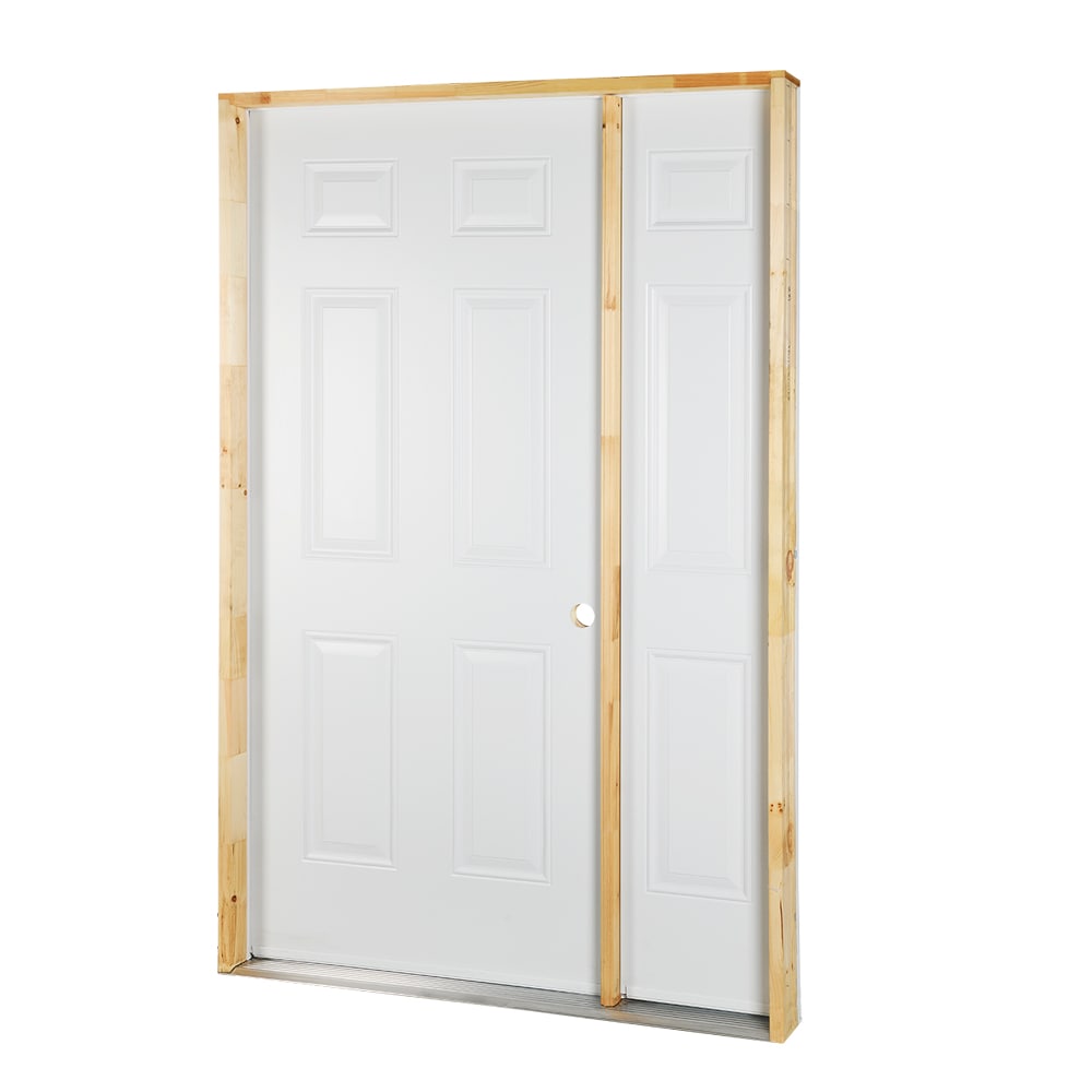 Shed Steel Door with Side Panel 50 in. RH