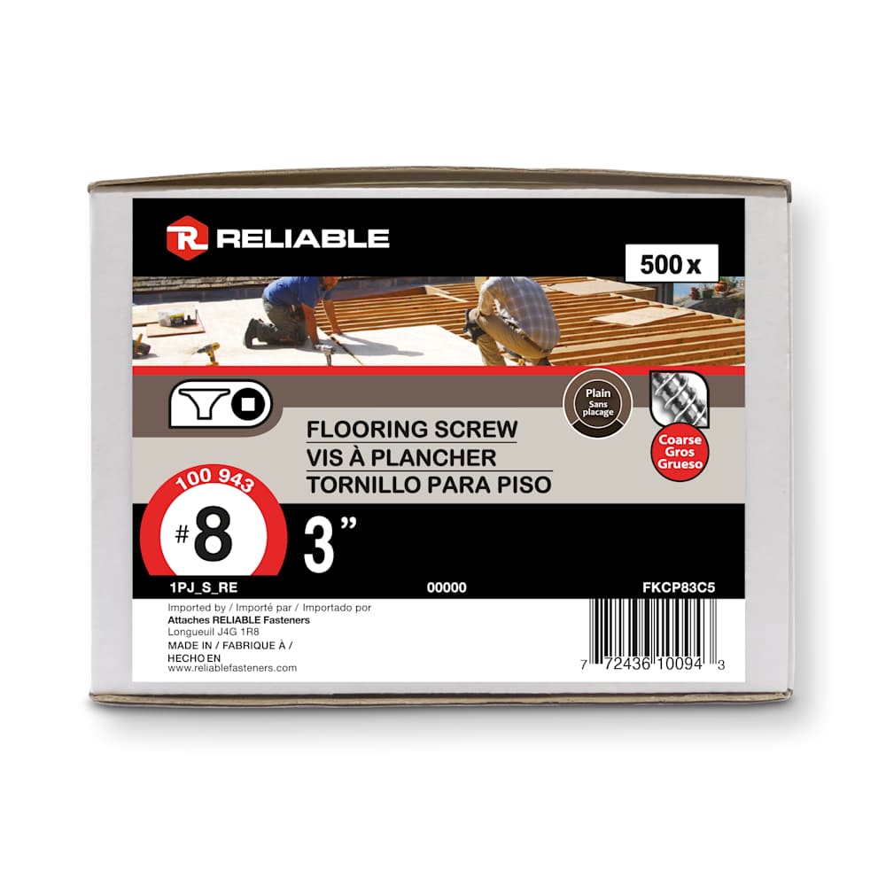 3&nbsp;in. n° 8 Floor Screws Pkg/500