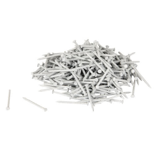 Clous à panneaux préfinis blanc 1 po 160 g