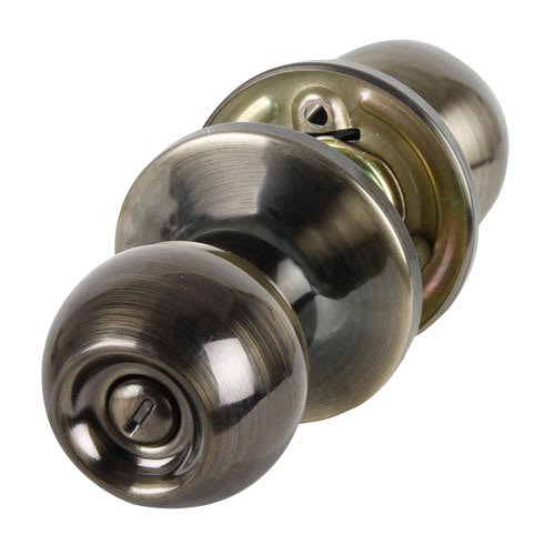 Poignée de porte de salle de bains laiton antique