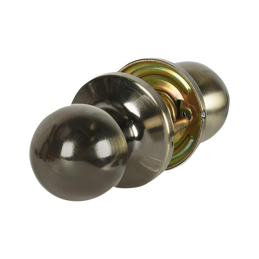 Poignée de porte de passage laiton antique