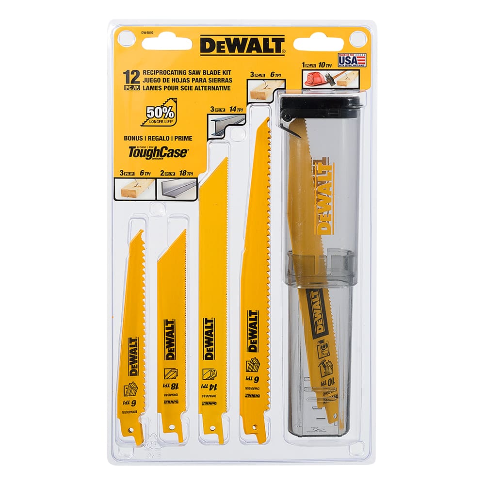 DEWALT Reciprocating Saw Blade Set/12