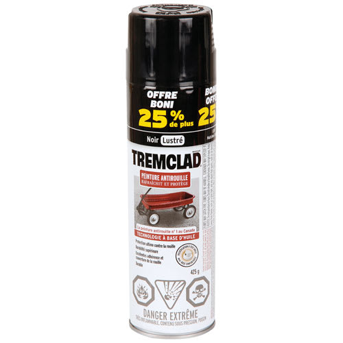Tremclad Anti-Rust Black Gloss Paint - 425 g
