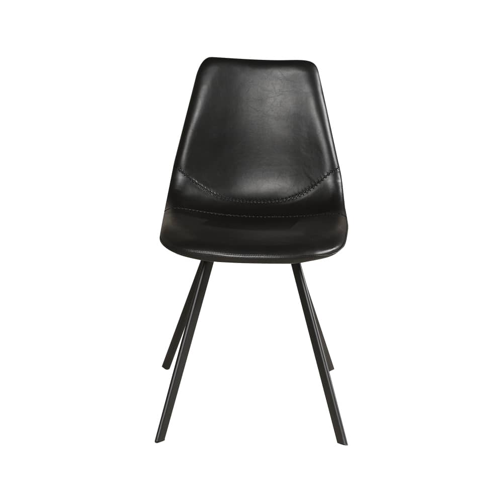 Chaise de salle à manger Couture noire ASTELLA