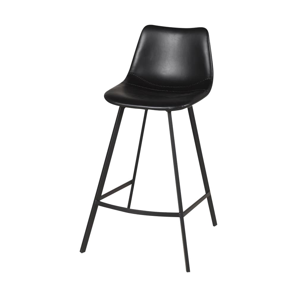 Tabouret Couture noir ASTELLA