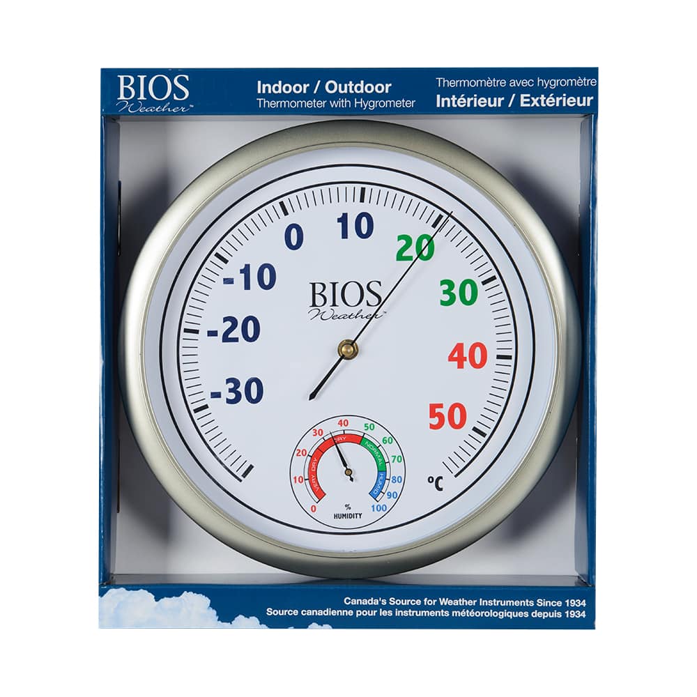 Thermometer with Hygrometer 11-3/4 in.