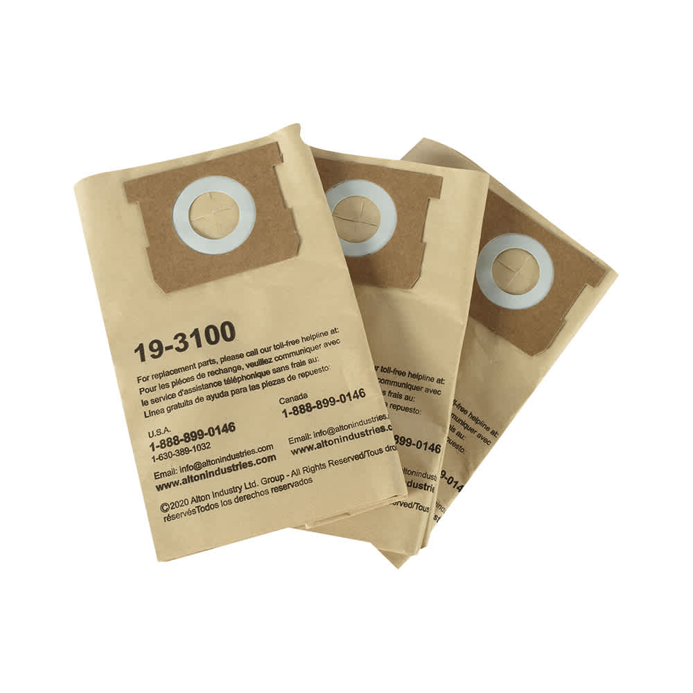 Sacs-filtres à poussière pour aspirateur Stanley 4 à 5 gallons Pqt/3