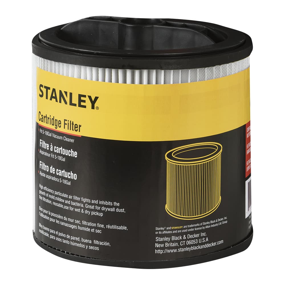 Filtre à cartouche pour aspirateur Stanley 5 à 18 gallons