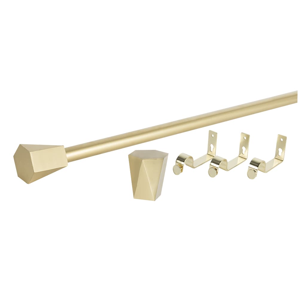 Ensemble de tringle à rideaux extensible Odé or 47 1/4 po à 84 po VERTUO