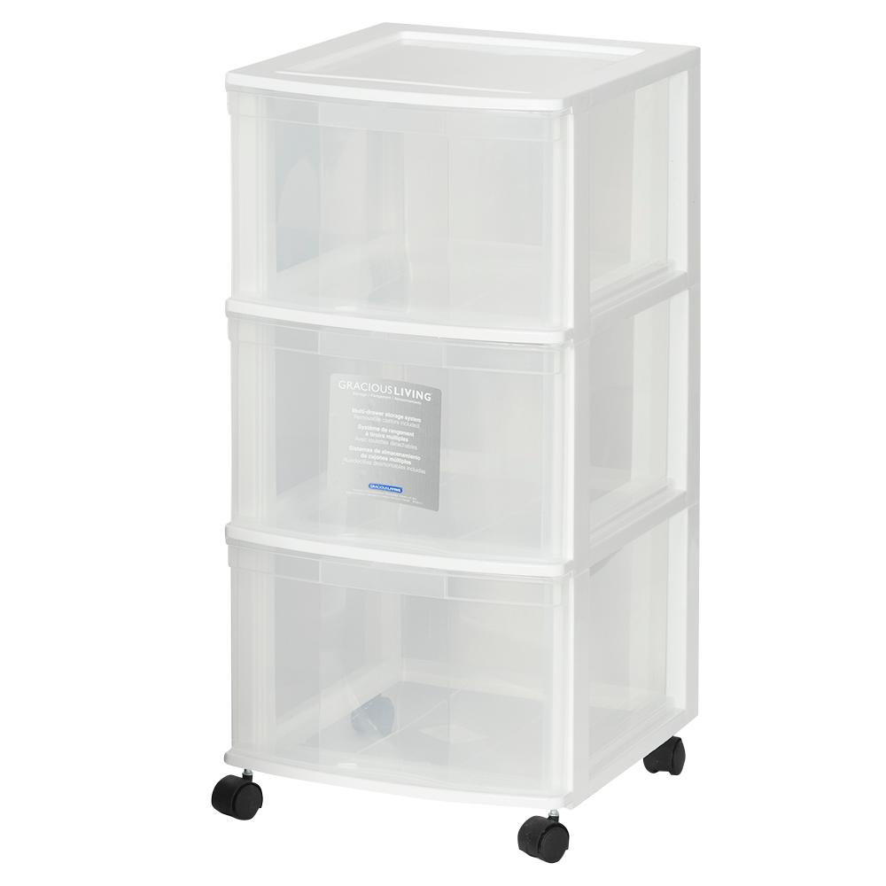 Unité de rangement à 3 tiroirs 12&nbsp;po&nbsp;x&nbsp;13&nbsp;1/4&nbsp;po&nbsp;x&nbsp;24&nbsp;1/4&nbsp;po