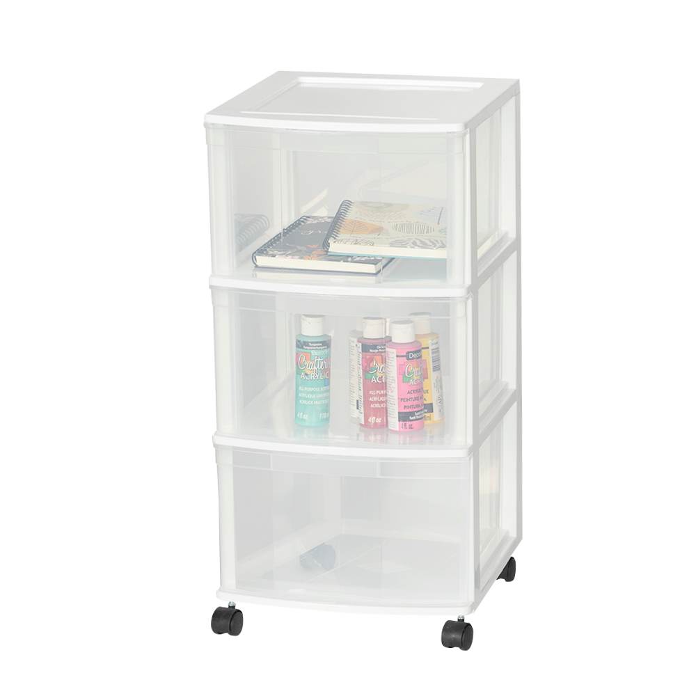 Unité de rangement à 3 tiroirs 12&nbsp;po&nbsp;x&nbsp;13&nbsp;1/4&nbsp;po&nbsp;x&nbsp;24&nbsp;1/4&nbsp;po