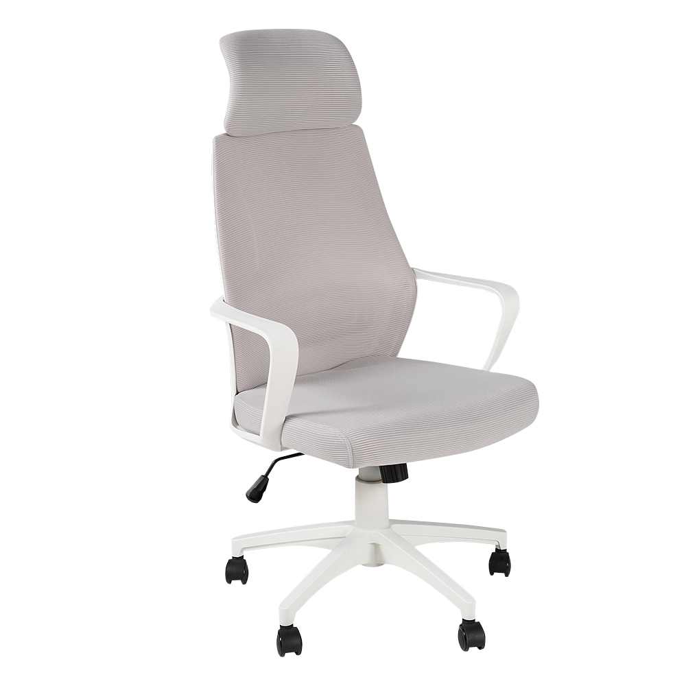 Chaise de bureau blanche et grise VERTUO