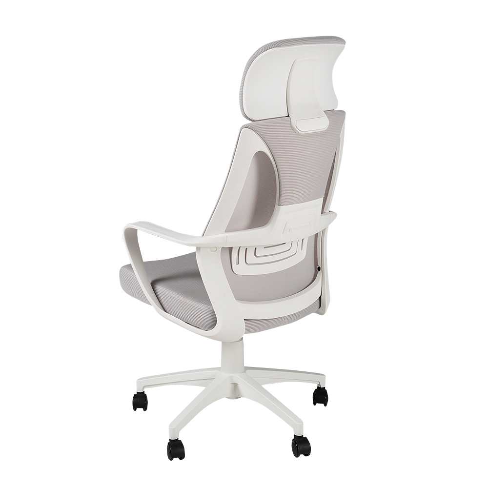 Chaise de bureau blanche et grise VERTUO