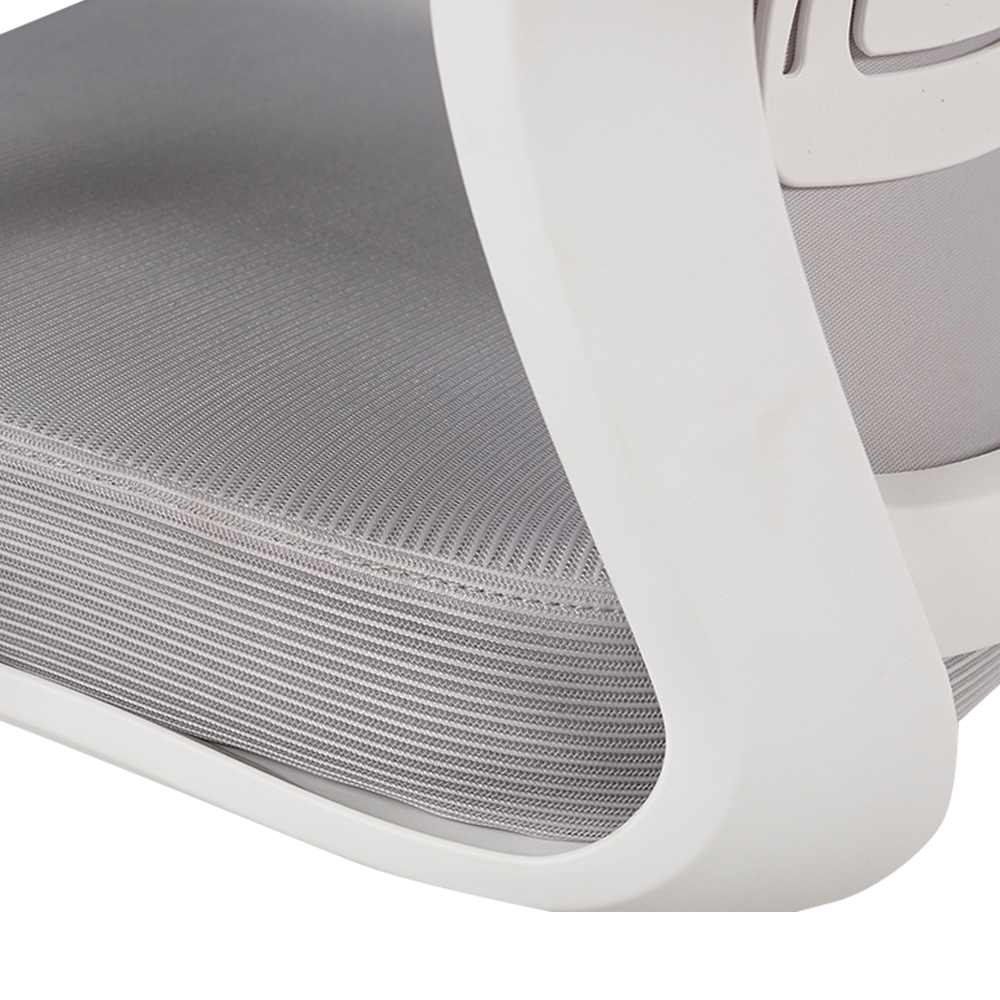 Chaise de bureau blanche et grise VERTUO