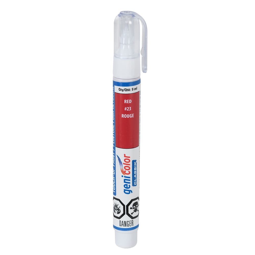Stylo de retouches pour automobiles Genicolor 9 ml rouge n° 23