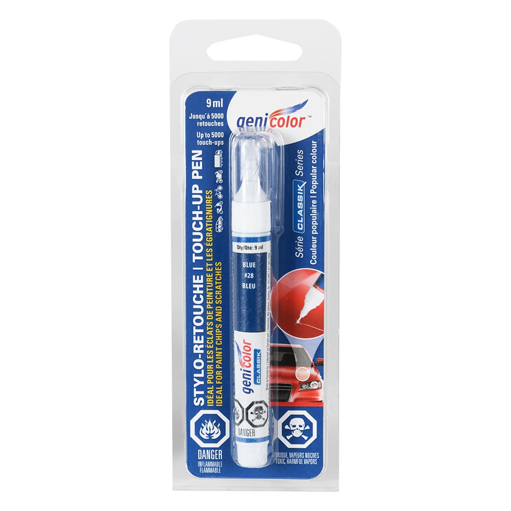 Stylo de retouches pour automobiles Genicolor 9 ml bleu n° 28
