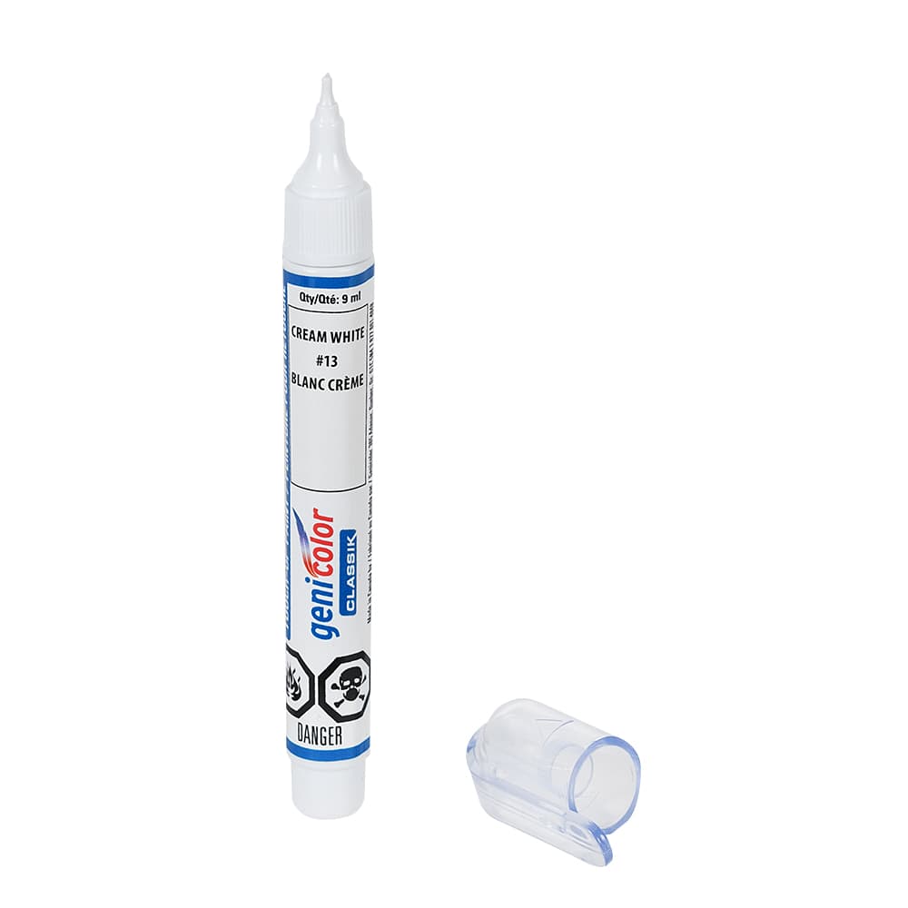 Stylo de retouches pour automobiles Genicolor 9 ml blanc crème n° 13