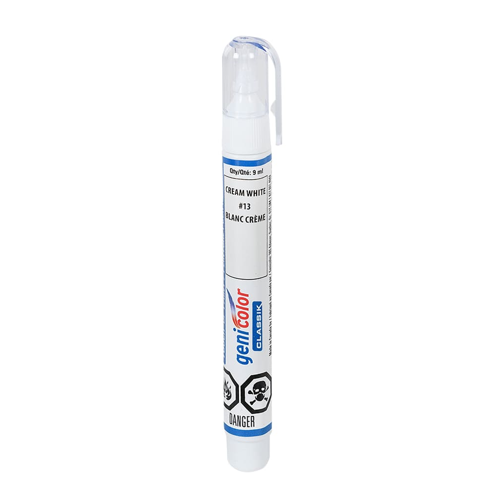 Stylo de retouches pour automobiles Genicolor 9 ml blanc crème n° 13