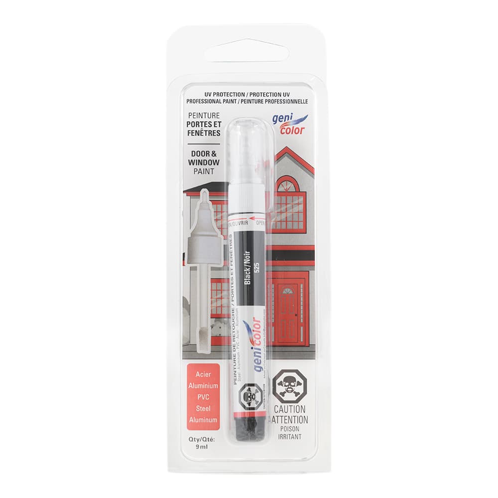 Genicolor Touch-Up Pen for Doors and Windows Black n° 525