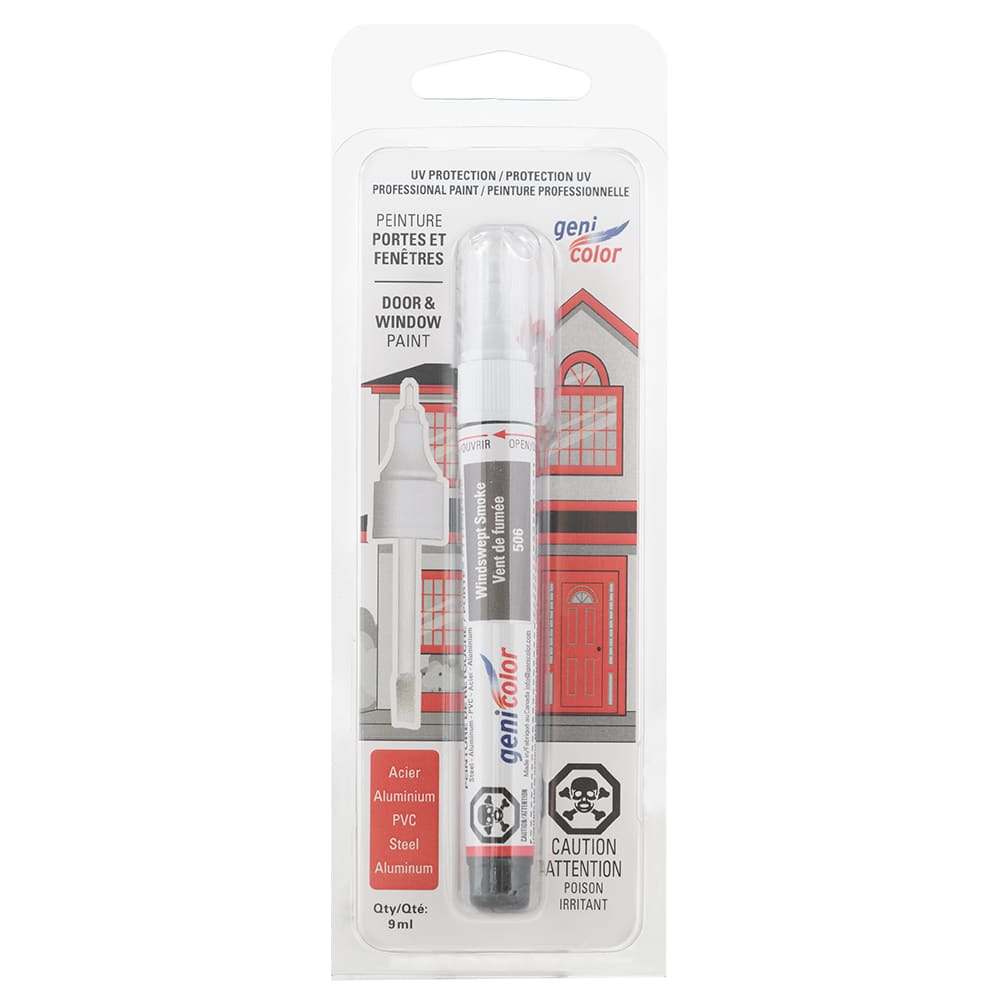 Stylo de retouches pour portes et fenêtres Genicolor vent&nbsp;de&nbsp;fumée&nbsp;n° 506
