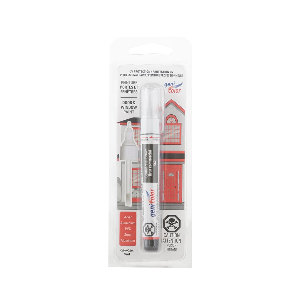 Stylo de retouches pour portes et fenêtres Genicolor 9&nbsp;ml brun&nbsp;commercial&nbsp;n° 562