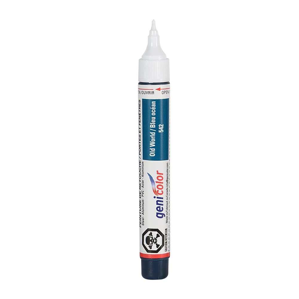 Stylo de retouches pour portes et fenêtres Genicolor bleu&nbsp;océan&nbsp;n° 542