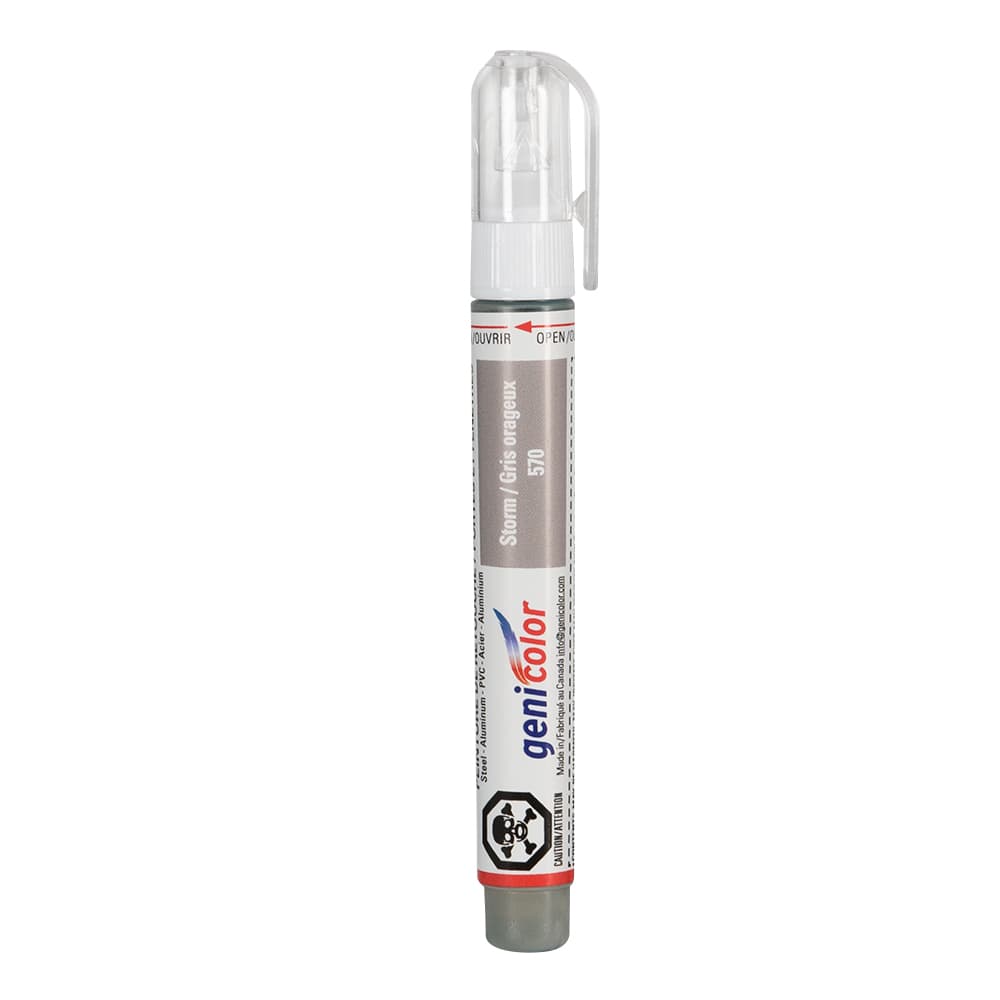 Stylo de retouches pour portes et fenêtres Genicolor gris&nbsp;orageux&nbsp;n° 570
