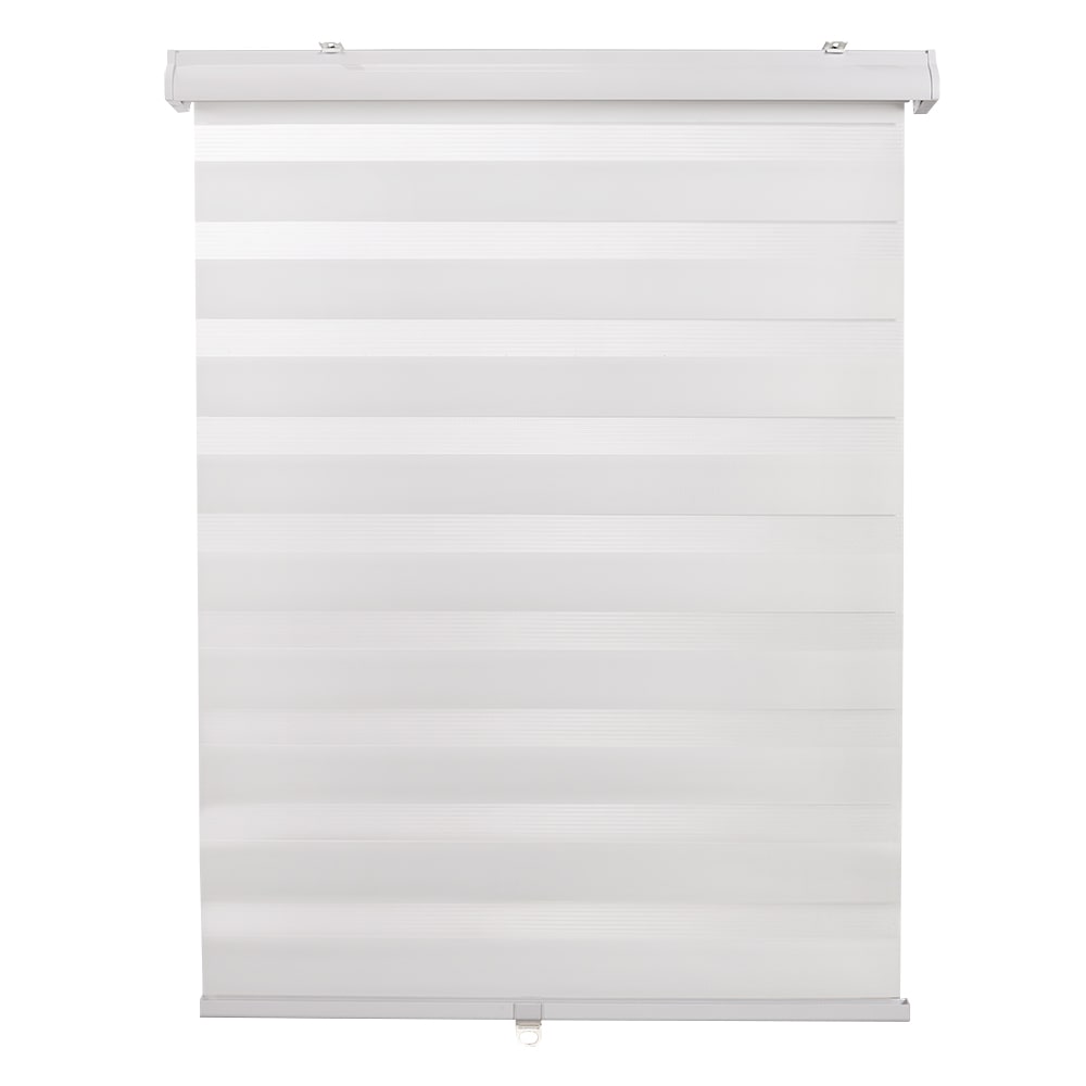 Toile à rouleau à bandes alternées 44&nbsp;po&nbsp;x&nbsp;84&nbsp;po blanche VERTUO