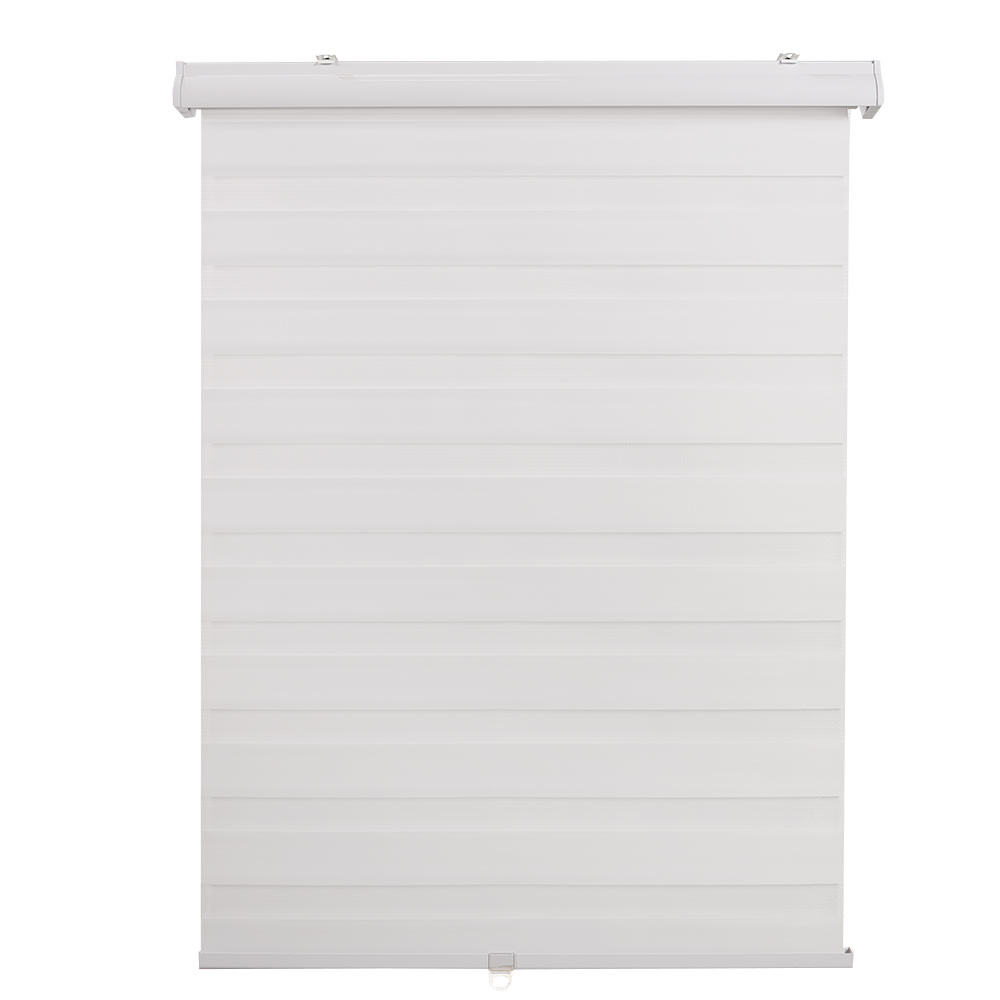 Toile à rouleau à bandes alternées 44&nbsp;po&nbsp;x&nbsp;84&nbsp;po blanche VERTUO