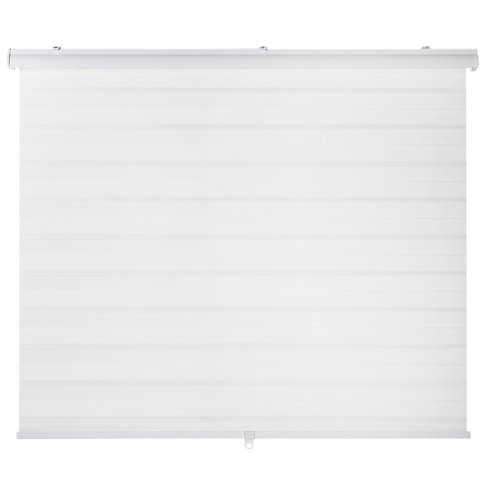 Toile à rouleau à bandes alternées 64&nbsp;po&nbsp;x&nbsp;84&nbsp;po blanche VERTUO