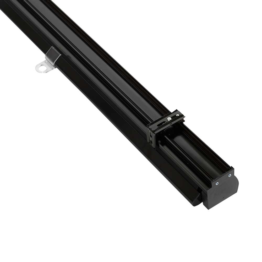 Toile à rouleau à bandes alternées 36&nbsp;po&nbsp;x&nbsp;84&nbsp;po noire VERTUO