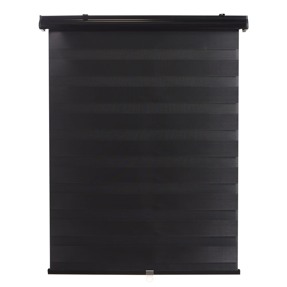 VERTUO Alternating Strip Roller Blind 44&nbsp;in.&nbsp;x&nbsp;84&nbsp;in. Black