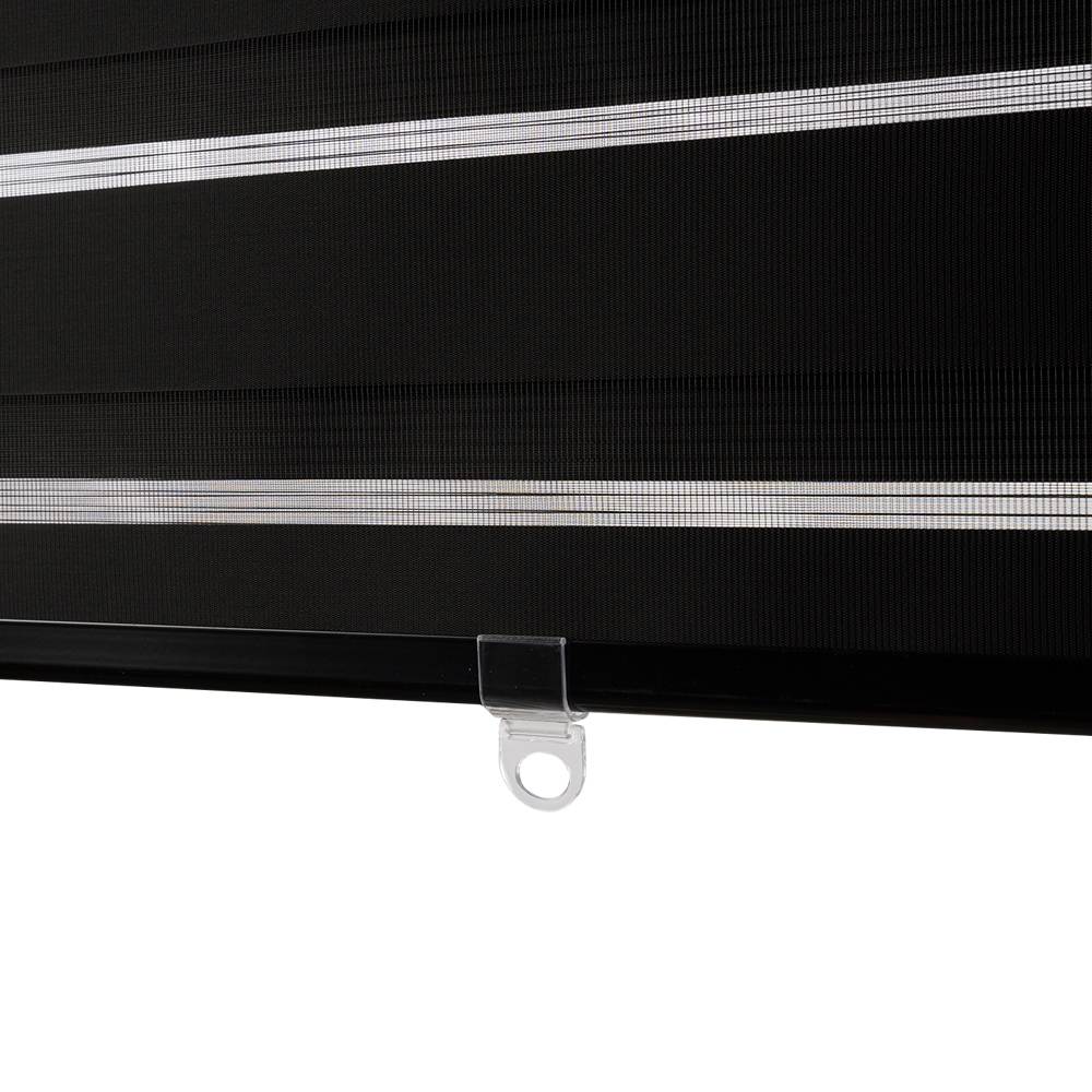 VERTUO Alternating Strip Roller Blind 44&nbsp;in.&nbsp;x&nbsp;84&nbsp;in. Black