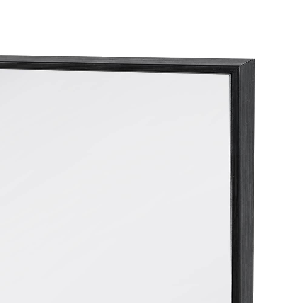 Miroir Moderna rectangulaire  avec cadre en plastique  noir 17&nbsp;po x 25&nbsp;po