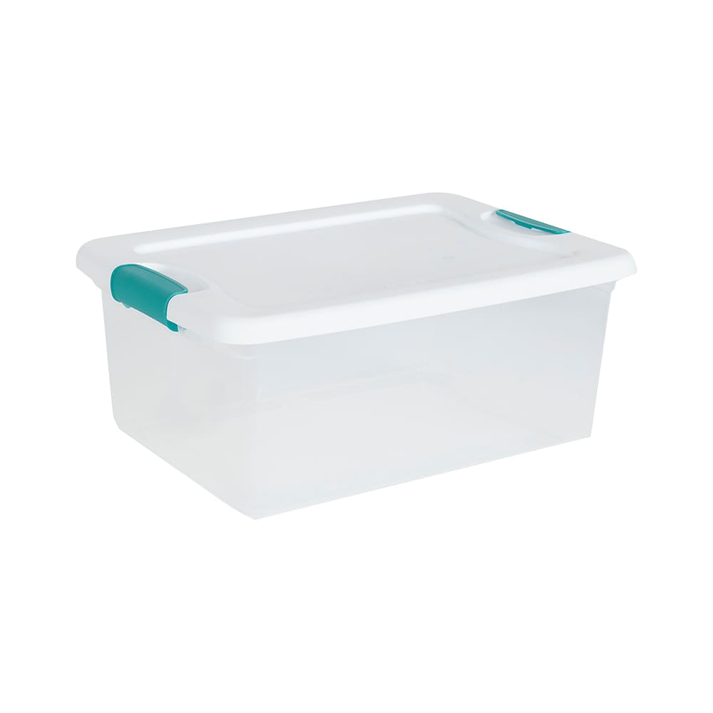 Bac de rangement avec couvercle clip 14 L